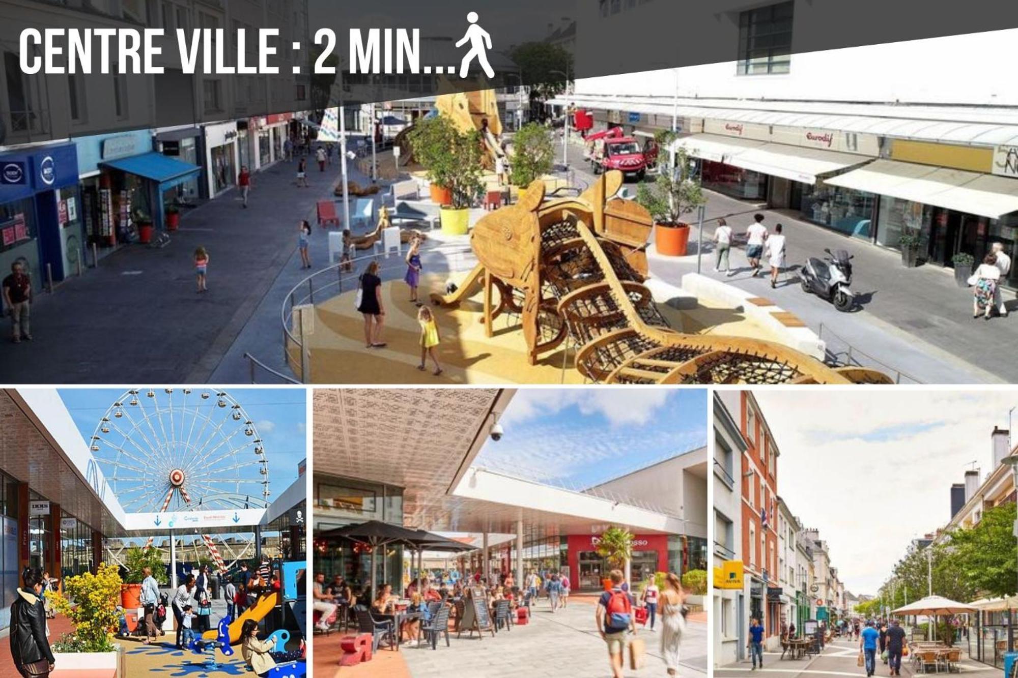 La Deferlante - Hyper Centre - Parking Prive - 300 M Plage Saint-Nazaire  Exterior foto